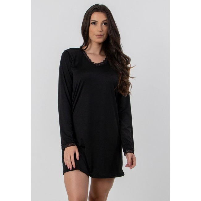Camisola Diluxo Manga Longa liganete Preta