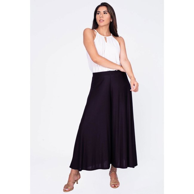 Calça Amazonia Vital Pantacourt Saia Malha Macaúba Preta
