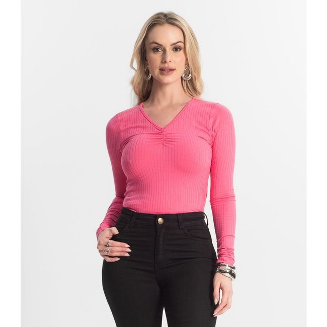 Blusa Feminina Canelada Select Rosa