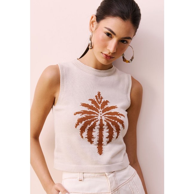 Regata Tricot Jacquard Coqueiro