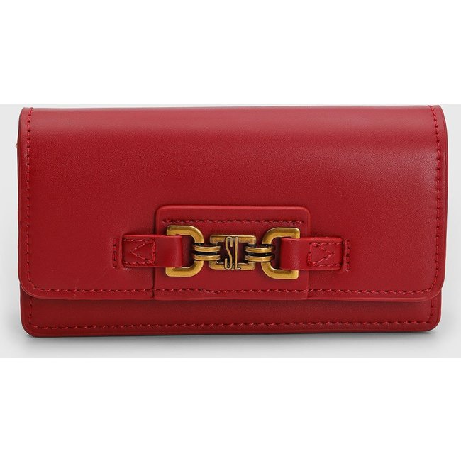 Bolsa Feminina Santa Lolla Detalhe Metálico Vermelha