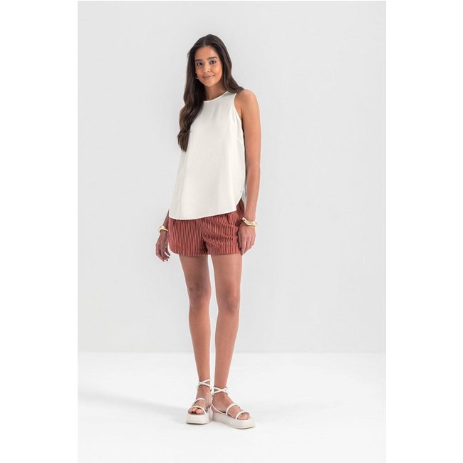 Blusa Feminina Em Viscose Essendi Natural Off-white