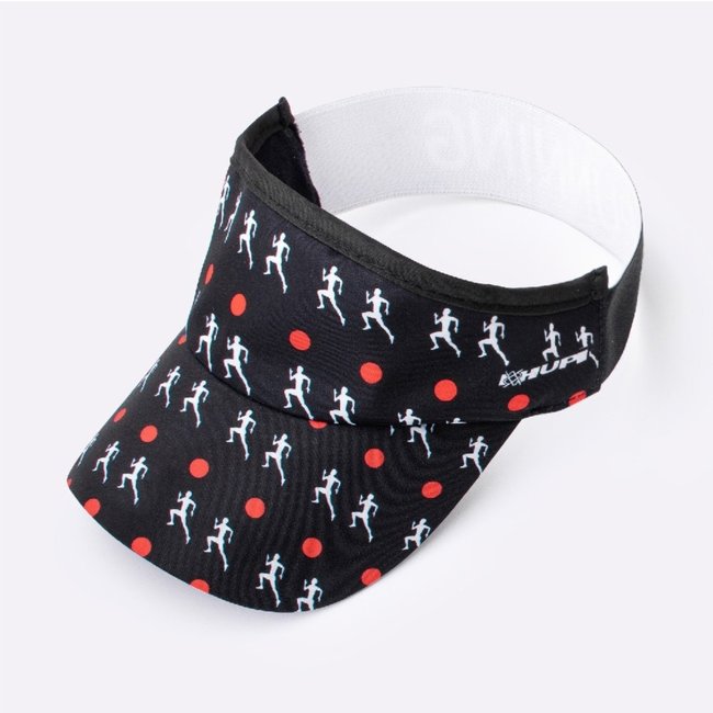 Viseira para Corrida HUPI Love Run Preto Incolor