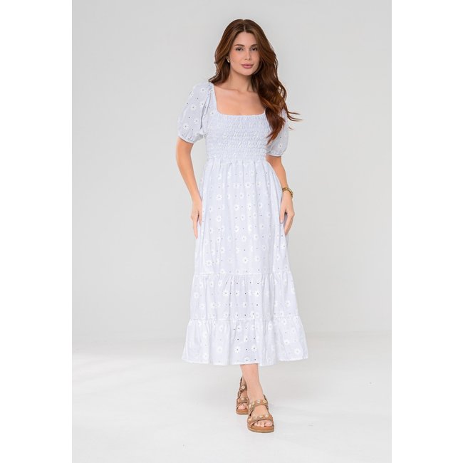 Vestido Aura Miranda Laise Luzente Branco