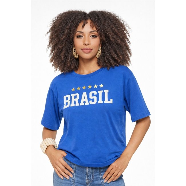 T-shirt D Bell Outlet Fashion Gola Brasil Azul Royal
