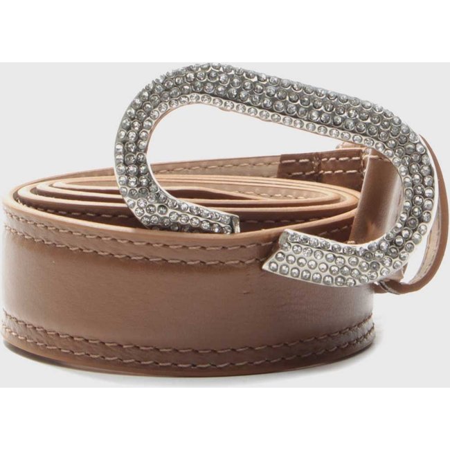 Cinto Feminino Vicenza Fivela Decorada Marrom