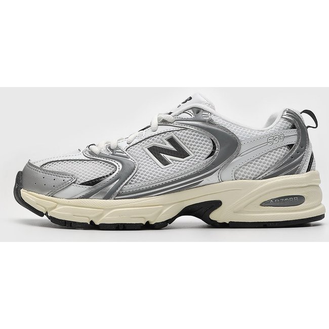 Tênis Feminino New Balance 530 Branco e Prata