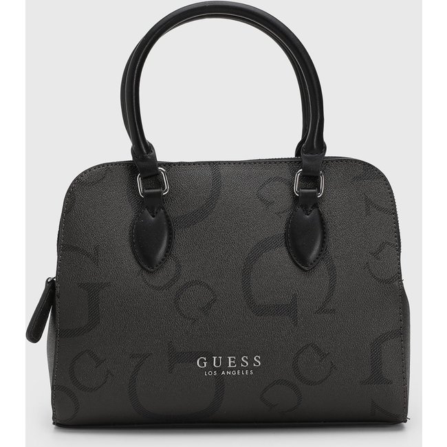 Bolsa Feminina Guess Monograma Logo Média Preta