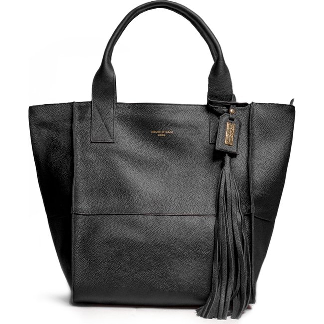 Bolsa Feminina Em Couro Tiracolo Preta "Camila Garetto"""