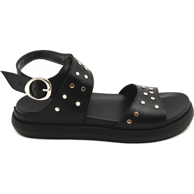 Papete Feminina Flatform Sola Leve Moderna e Elegante Preta 004