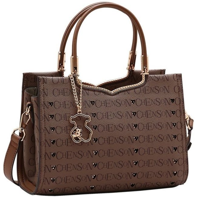 Bolsa Feminina Chenson Cristal Monograma 3485399 Café