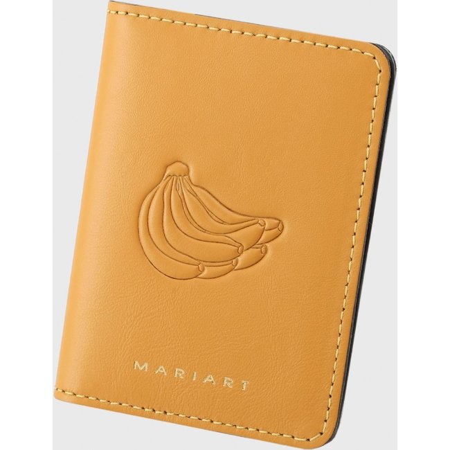 Carteira Couro Mariart Fauna Amarelo Nanica