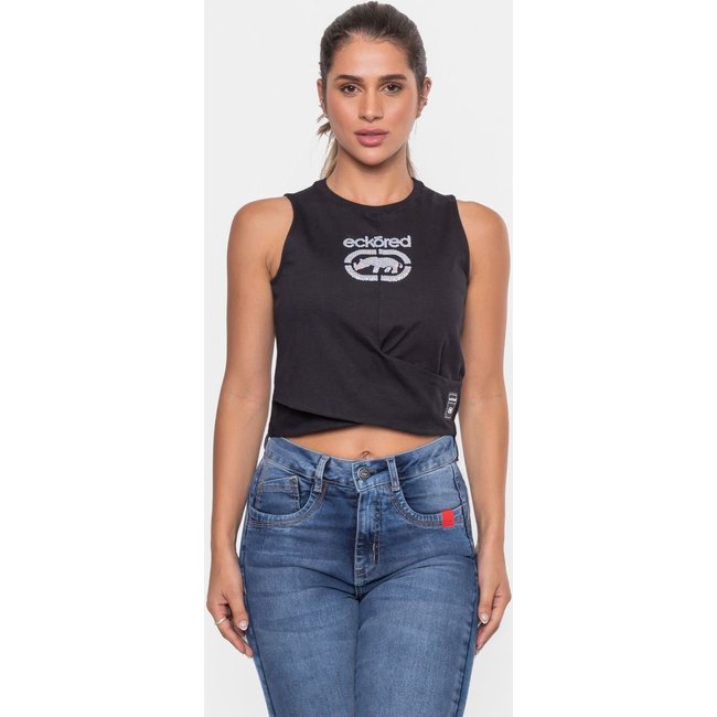 Top Ecko Feminino Bord Preta