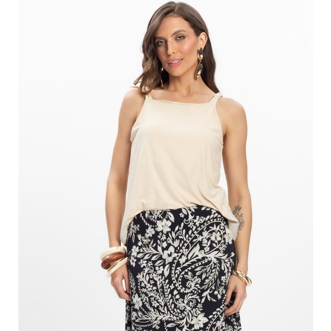 Blusa de Alça Feminina Endless. Bege