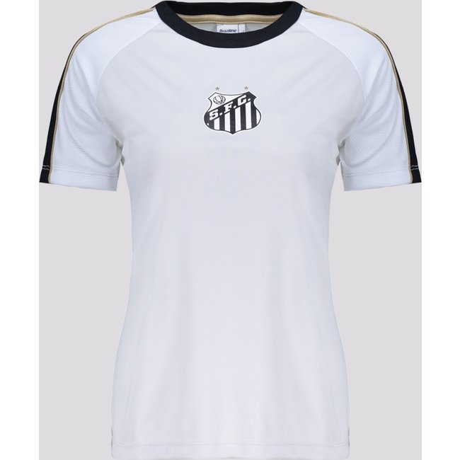 Camisa Santos Estaca Feminina Off White