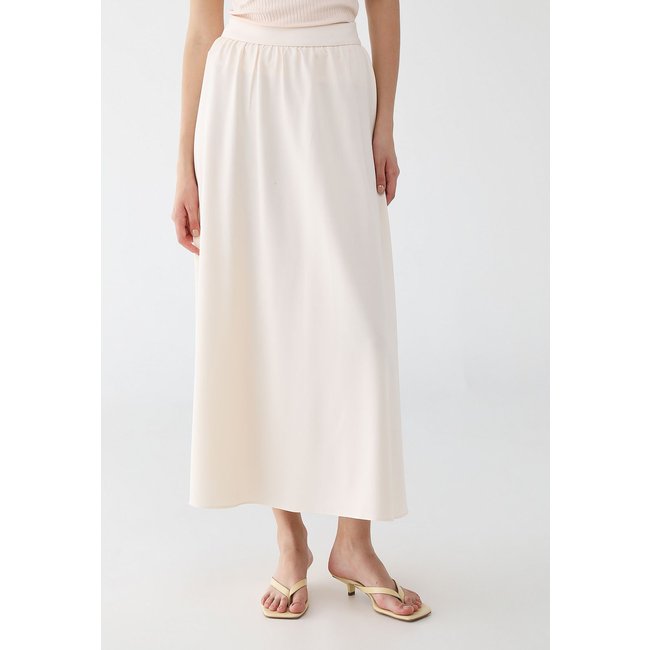 Saia Evasê Feminina My Favorite Super Midi Off-White