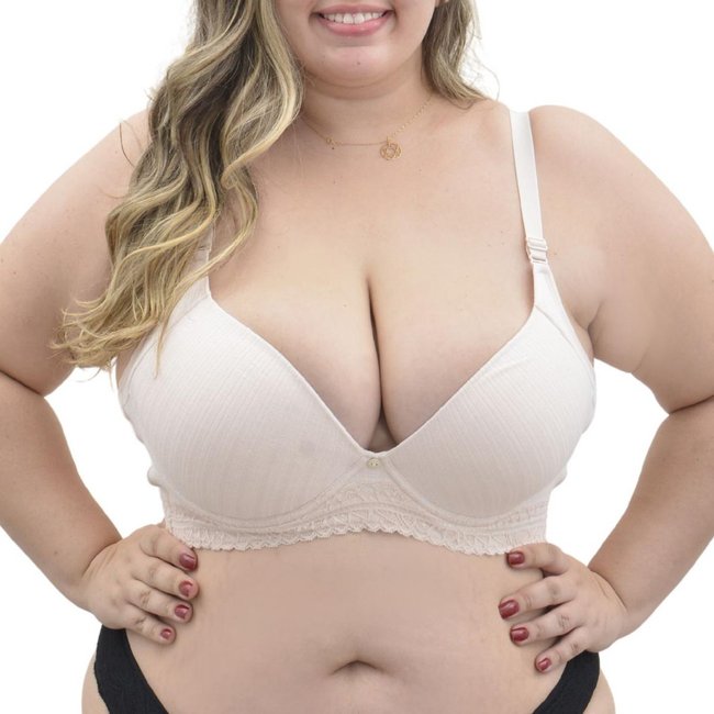 Sutiã Plus Size Bojo Soft De Algodão Econfort