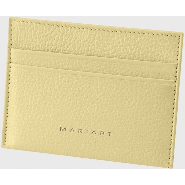 Porta-Cartão de Couro Mariart 750 Manteiga