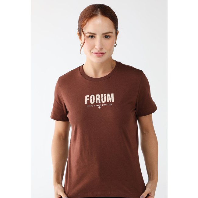 Camiseta Forum Reta Logo Marrom