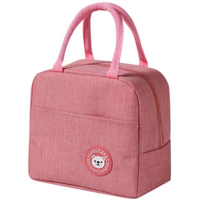 Bolsa Sacola Térmica Lancheira Marmita Academia Passeio Star Shop Rosa