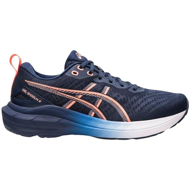 Tênis Asics Gel Shogun 8 Feminino Têxtil Azul e Coral Azul