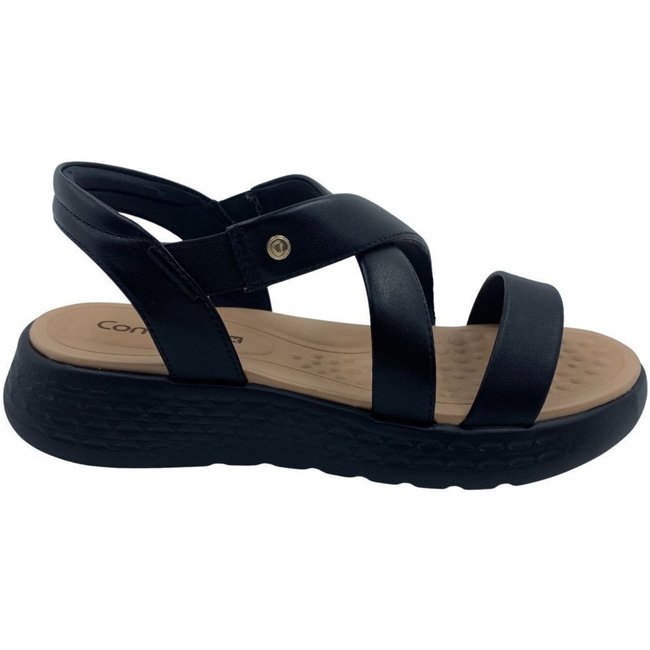 Sandália Papete Comfortflex Calce Fácil Preta 2547402 - Preto - comfortflex