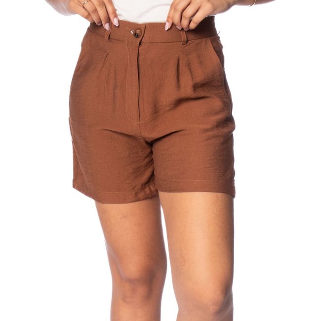 Short Feminino Pellini Frisos Cintura Alta Telha
