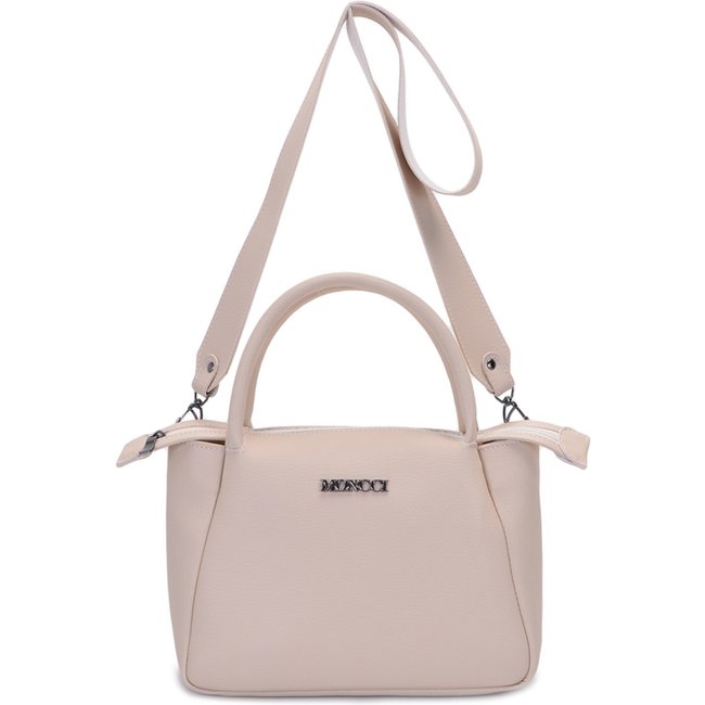 Bolsa Feminina Moncci Média Transversal Forrada Cancun Marfim