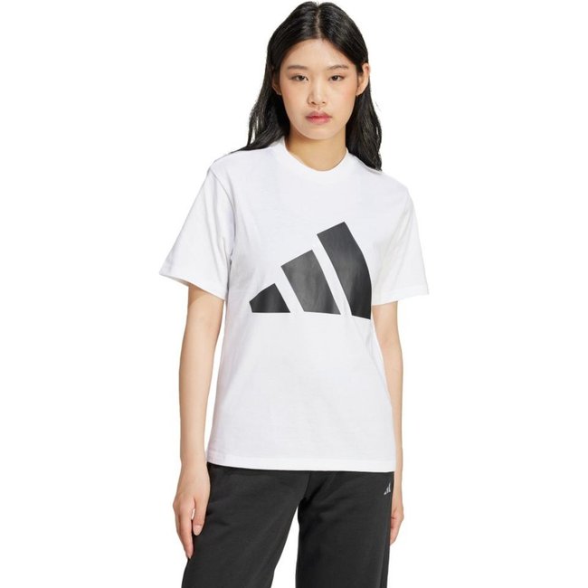 Camiseta Essentials de Algodão com Logotipo Grande adidas Sportswear Branco
