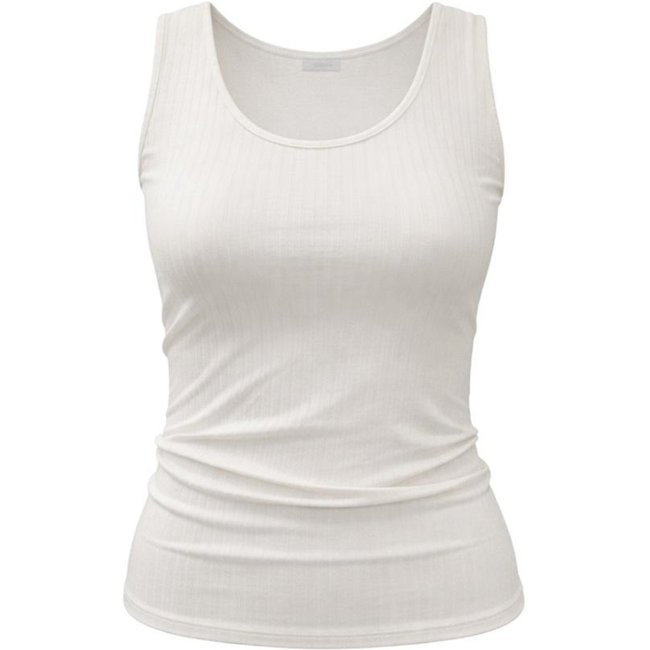 Regata Plus Size Básica Feminina Lunender Mais Mulher 00234 Offwhite