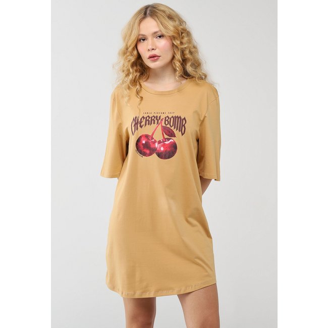 Vestido Feminino Lança Perfume Cherry Bomb Mostarda
