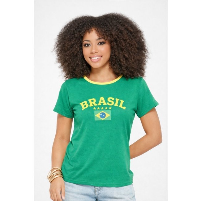 T-shirt D Bell Outlet Fashion Brasil Estampada Verde