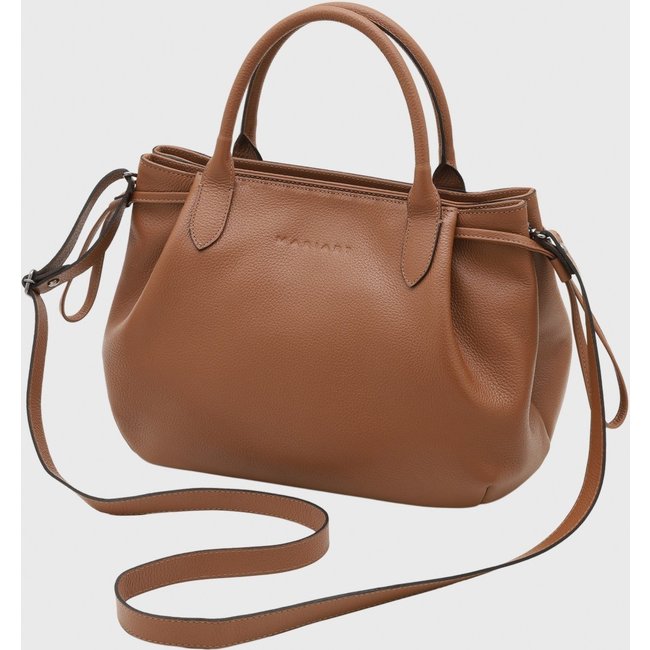 Bolsa Transversal Couro Mariart Capitólio Camel