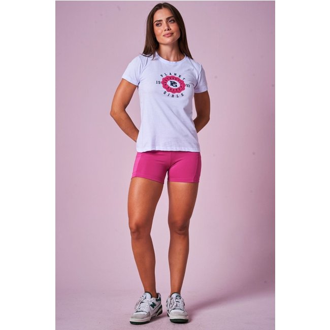 Short Feminino Star Fitness Fashion Planet Girls Rosa