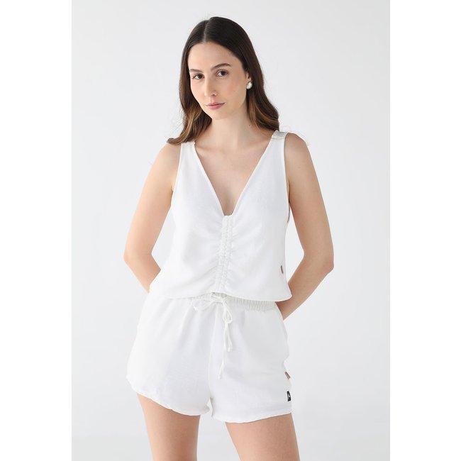 Conjunto Feminino Rusty Two Alças Decote V Branco