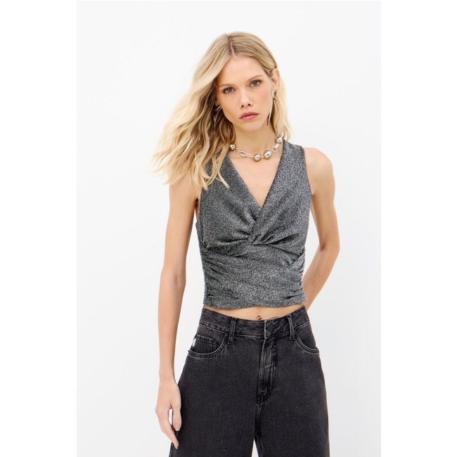 Blusa Moonlight Drapeado Feminina Inblanche