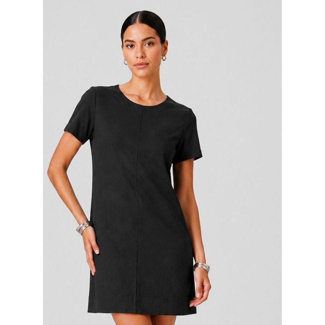 Vestido Curto Feminino Gola Redonda Endless Preto