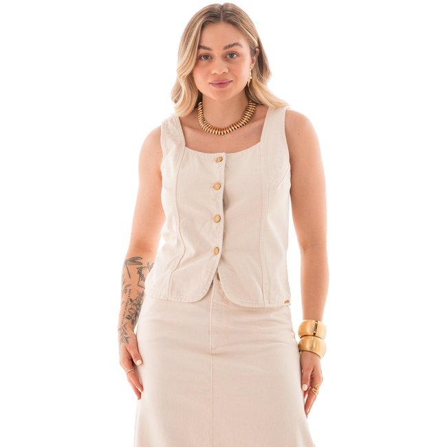 Top Jeans Feminino Arauto Natural