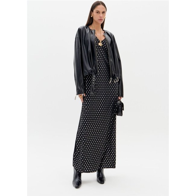 Vestido Super Midi De Alças Com Aplicações Lança Perfume