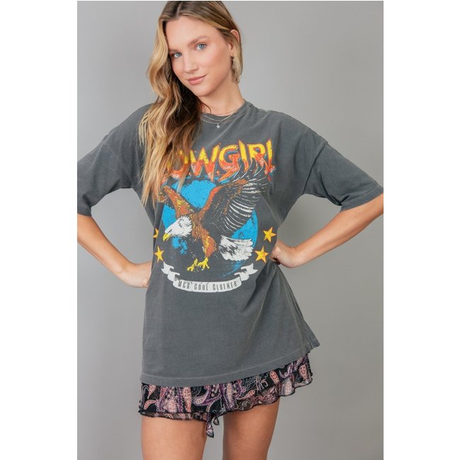 Camiseta T-Shirt Oversized Chumbo Glowgirl marinaegabriella
