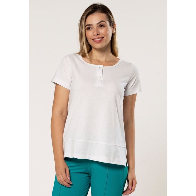 Blusa Pau a Pique Básica Algodão Branco BRANCO - GG Pau a Pique