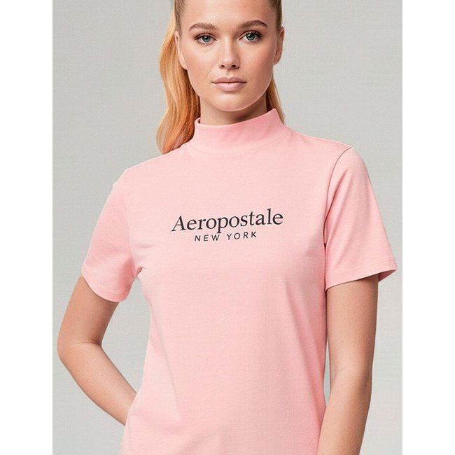 Camiseta Manga Curta Feminina Silkada Aéropostale 98130120-3 Rosa