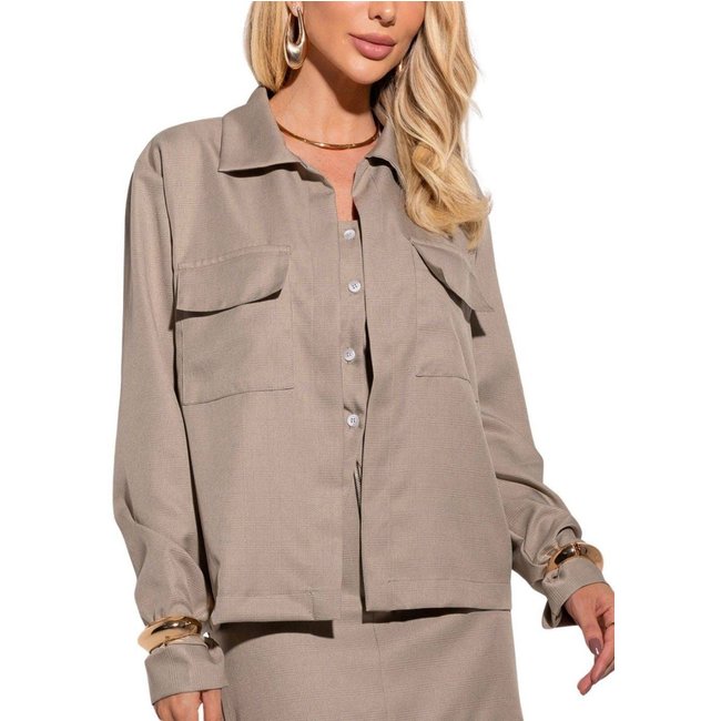 Casaco Sawary Oversized - 277554 - Cinza - Sawary