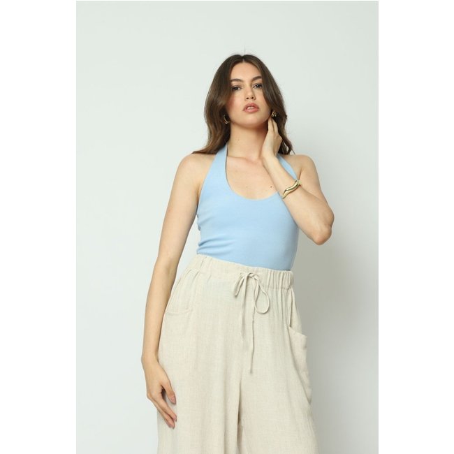 Blusa frente Única Azul M Gazzy
