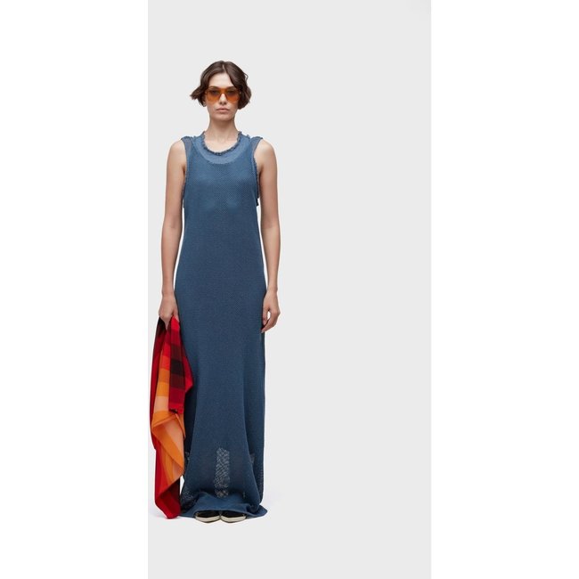 Vestido regata mixed fabrics OSKLEN