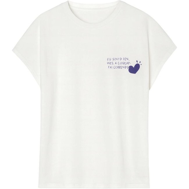 Camiseta Terra MY.NA Me Sinto Zen Branca