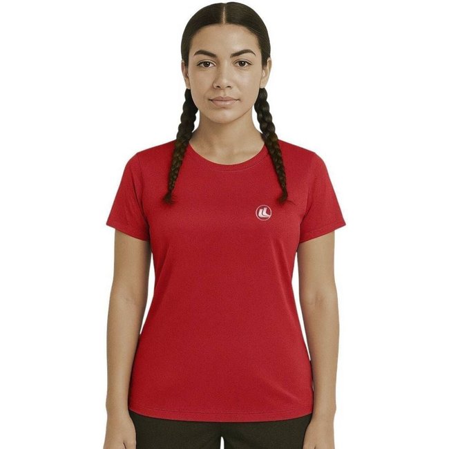 Camisa Esporte Legal Baby Look Solutio UV45+ Feminina - Vermelho - esporte legal