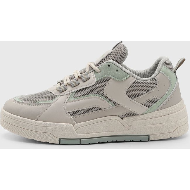 Tênis Feminino Ramarim Mesh Cadarço Off White/Verde-Claro