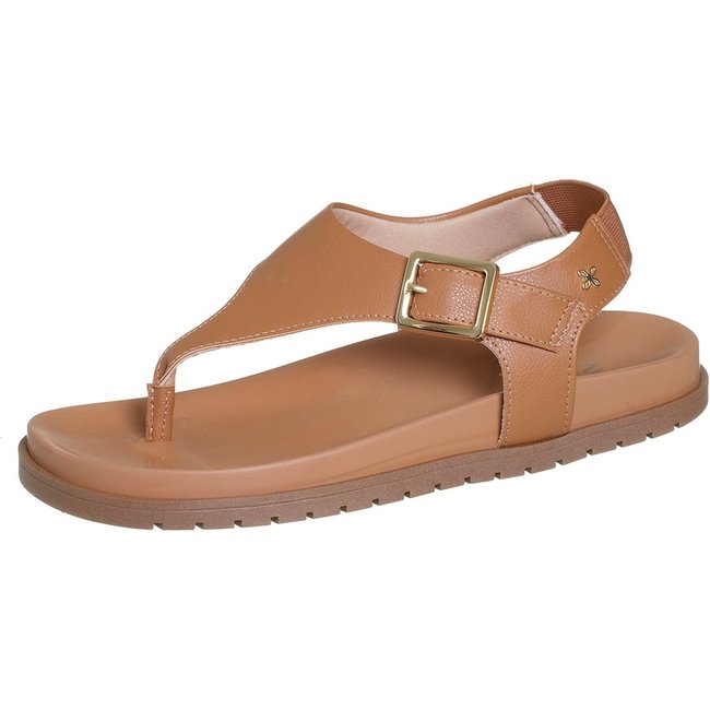 Sandália Feminina Fivela Flatform Softli Conforto Floater lux