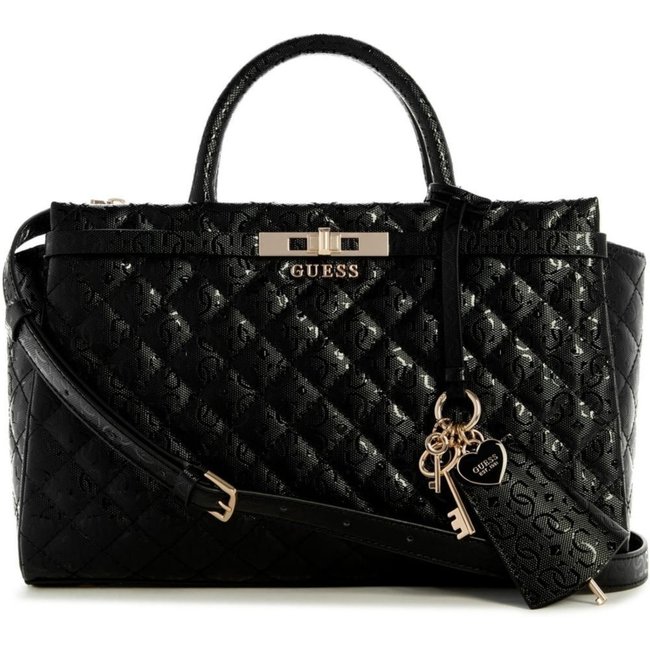 Bolsa Guess Idra Girlfriend Satchel Preto
